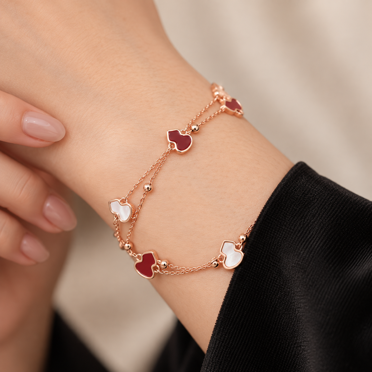 Double-layer Gourd Bracelet