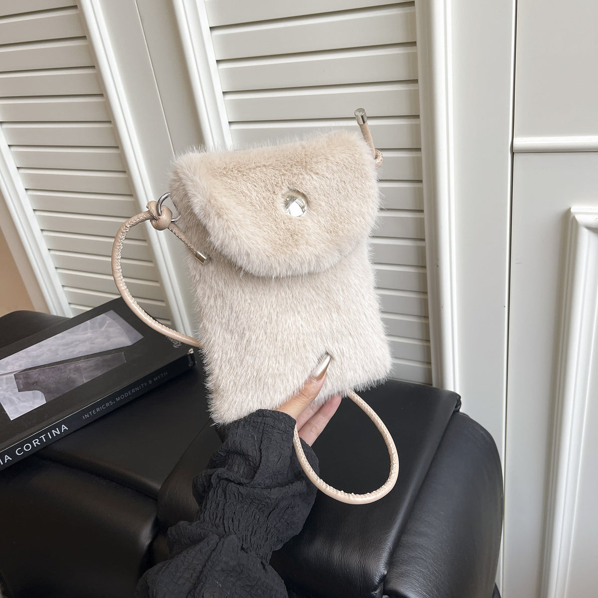 Cute Mini Plush Square Messenger Bag