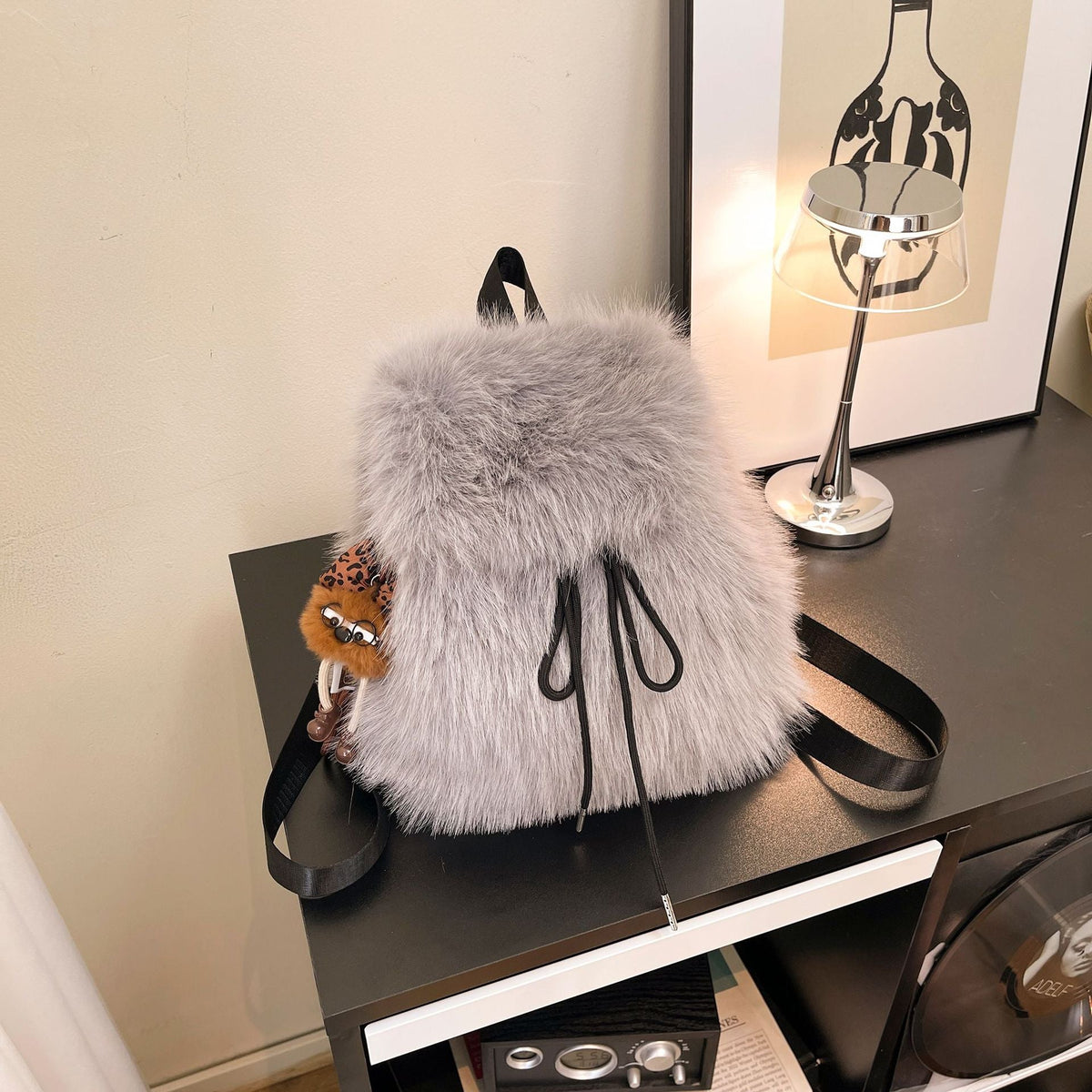 Fashionable Fluff Student Schoolbag Backpack