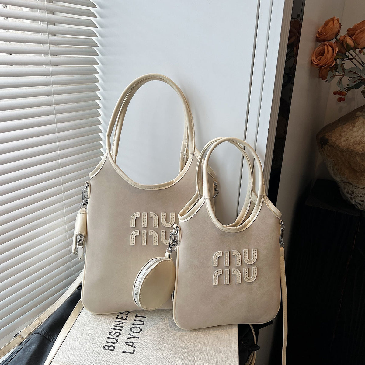 Miu Mother Child Large Capacity Ins Design Handbag