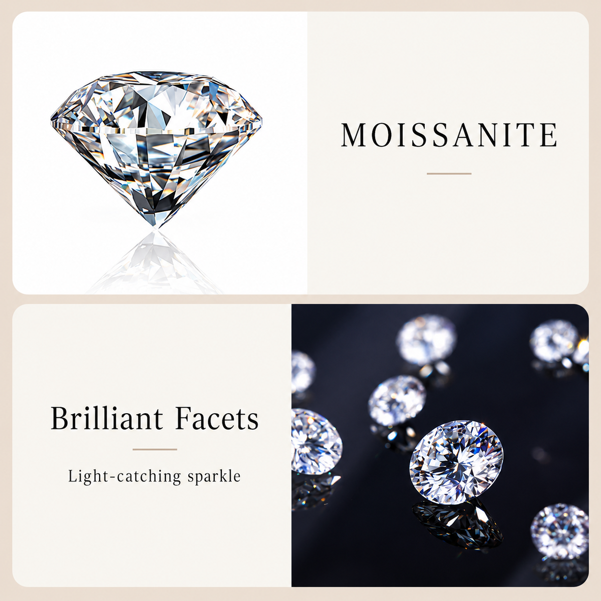 The Aurette S925 Moissanite Fan Pendant Necklace