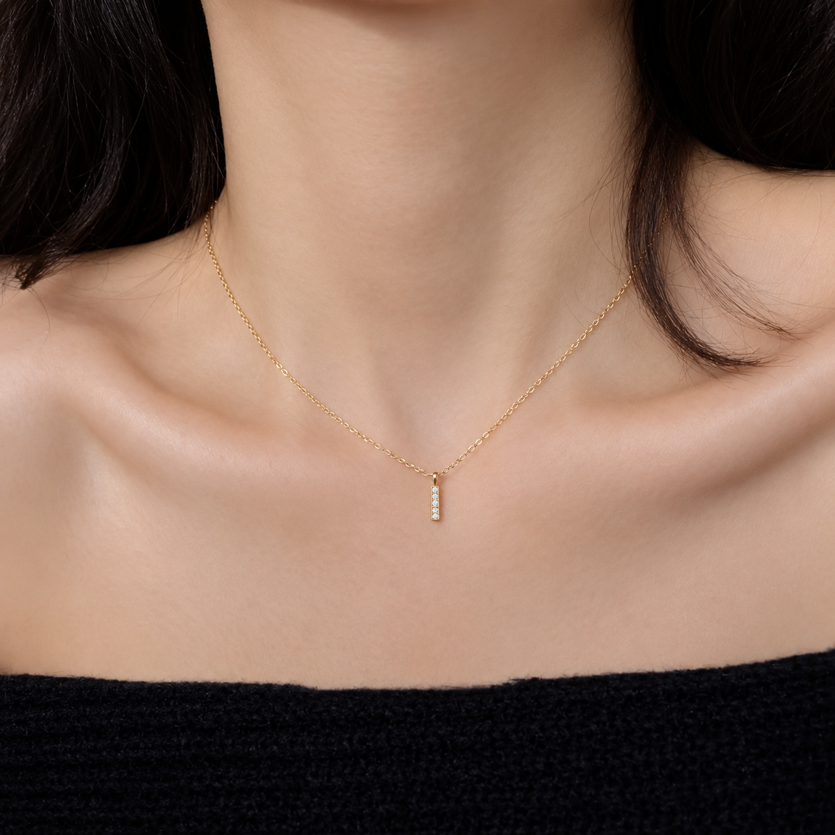 The Elira Linear Zircon Necklace