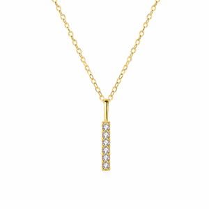 The Elira Linear Zircon Necklace