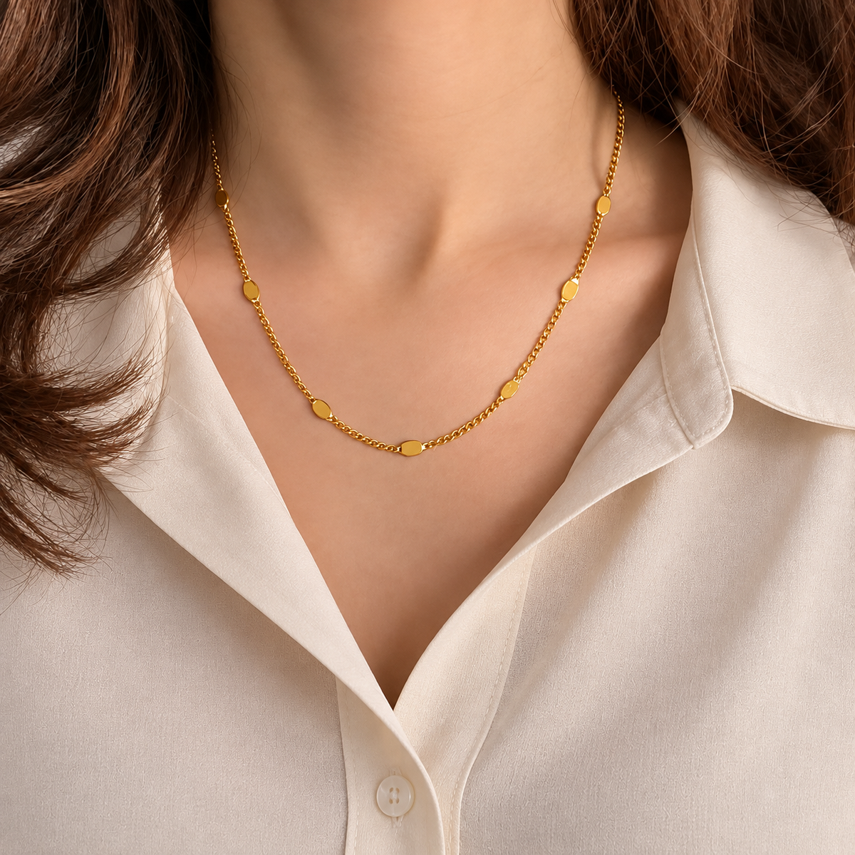 The Livia Minimal Chain Necklace