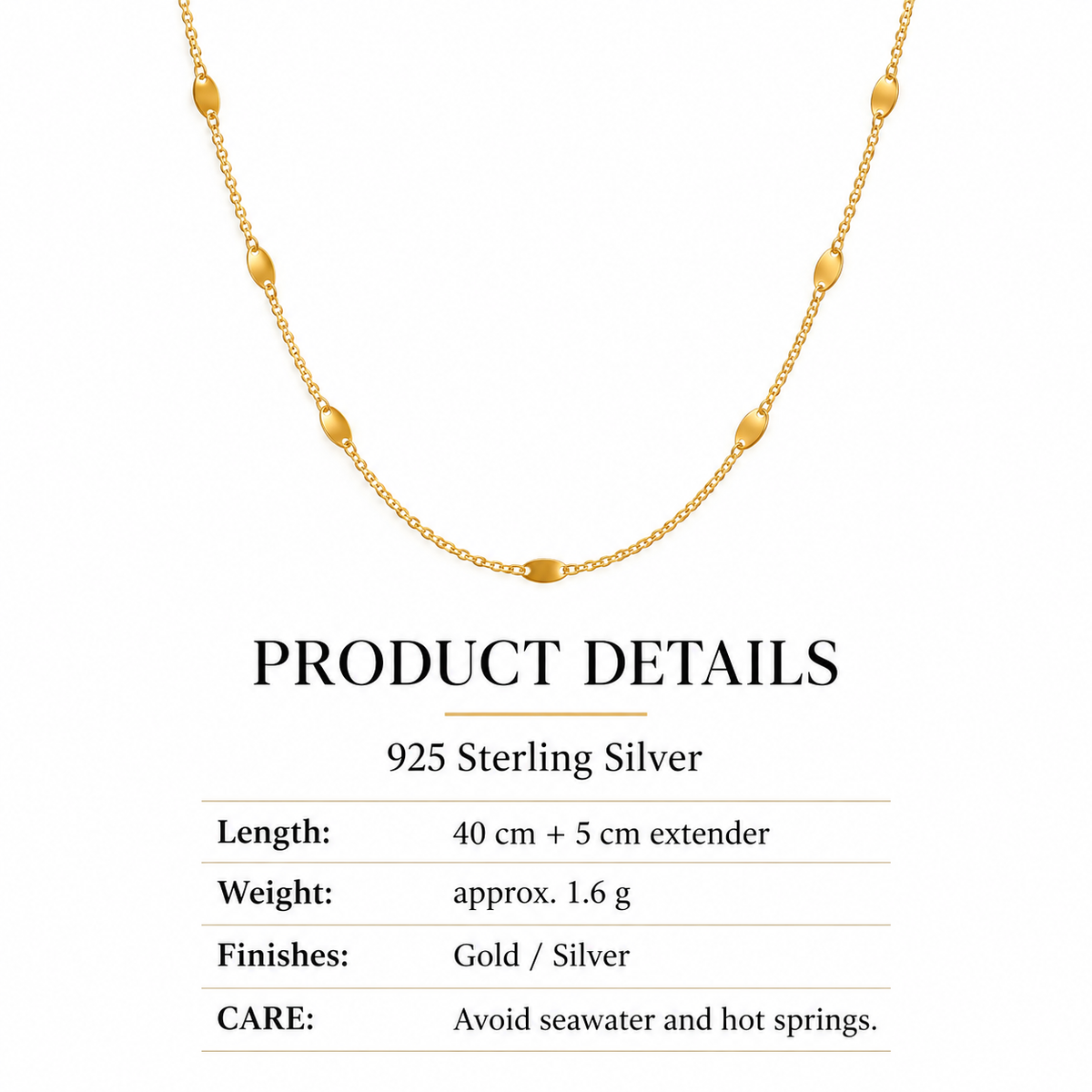 The Livia Minimal Chain Necklace