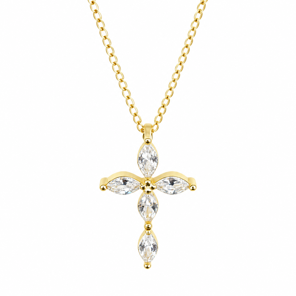 The Seraphine Cross Pendant Necklace