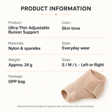 Ultra-Thin Bunion Support Sleeve for Everyday Wear