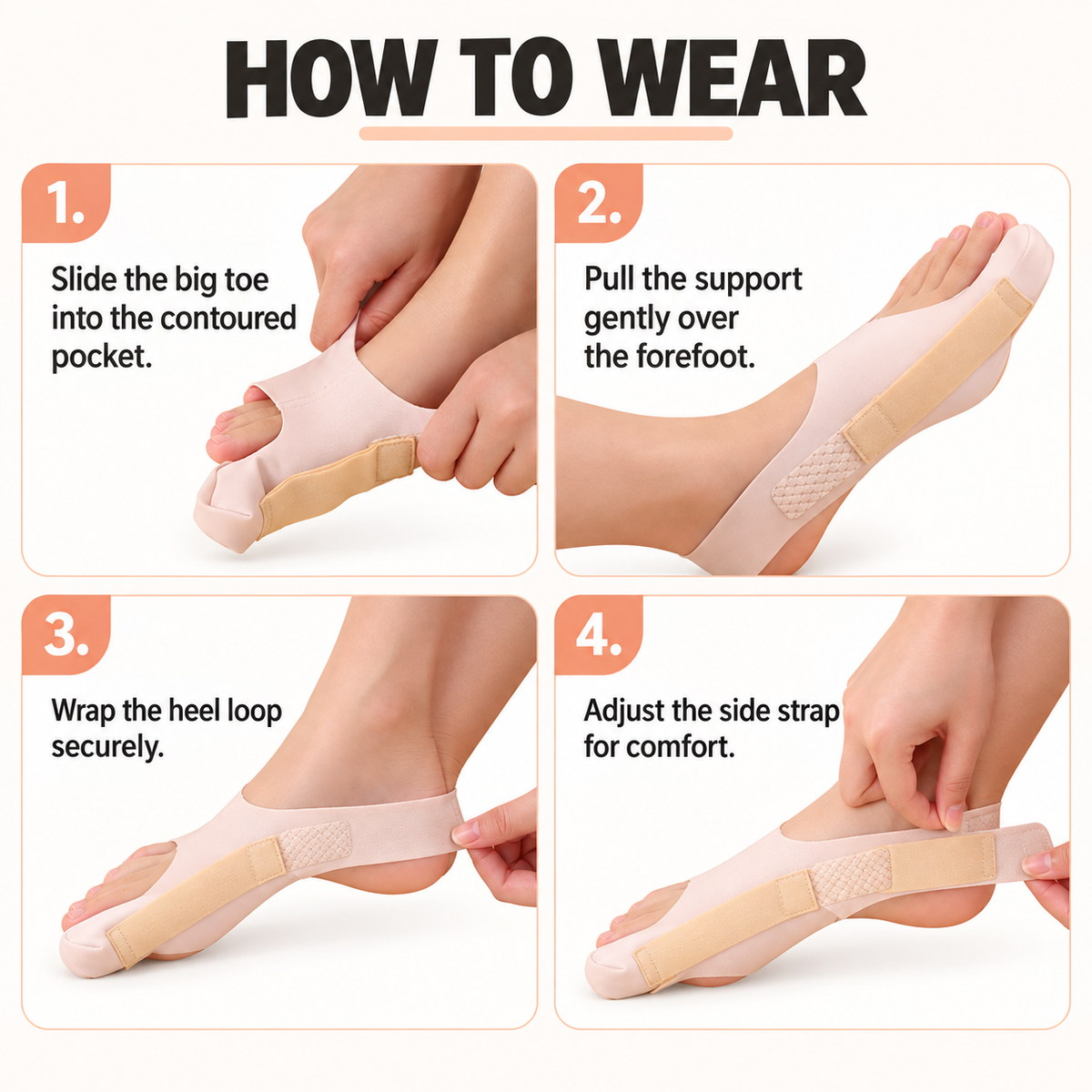 Ultra-Thin Bunion Support Sleeve for Everyday Wear