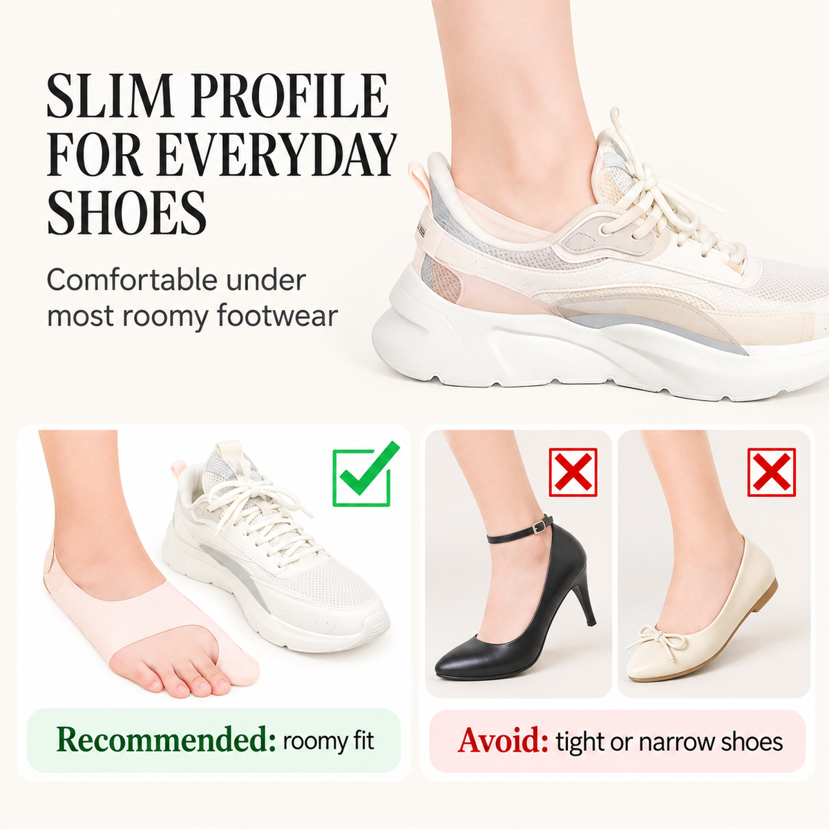 Ultra-Thin Bunion Support Sleeve for Everyday Wear